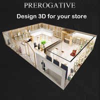 Porte-vêtements modulaire en acier inoxydable plaqué or PVD personnalisé pour boutique haut de gamme
