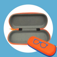 Étui à lunettes amusant et coloré pour enfants, emballage en EVA, étui à lunettes de soleil avec fermeture éclair et logo personnalisé