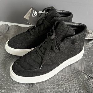 Men's High 100% crocodile <b>leather</b> Sports Shoes Luxurious Durable Trendy Casual <b>Sneakers</b> - Product Image 3