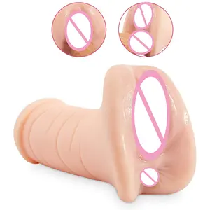 Masturbateur de poche avec vraie vulve et clitoris 100% étanche 3D chatte masturbateur Portable poche chatte Mastu