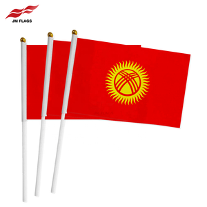 Banderas de mano para decoración, banderas de palo de poliéster, venta al por mayor - Product Image 1