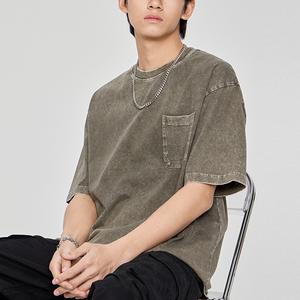 เสื้อยืดผู้ชายโอเวอร์ไซส์285gsm ซักได้คุณภาพสูงปรับแต่งได้ - Product Image 2