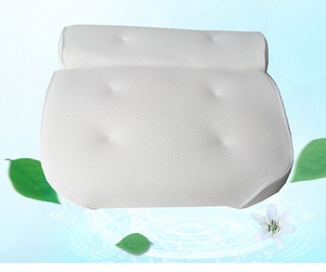 2023 gran oferta <span class=keywords><strong>almohada</strong></span> de diseño 3D malla transpirable PVC 6 Ventosa con gancho de plástico spa relajación cabeza impermeable suave <span class=keywords><strong>almohada</strong></span> de baño - Product Image 3