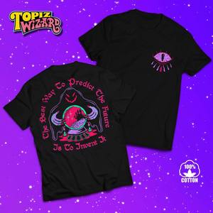 <span class=keywords><strong>Camiseta</strong></span> Wizard Vintage de manga corta con hombros caídos y cuello redondo con estampado digital para hombre y mujer, corte holgado, 240g, top de primavera/verano - Product Image 1