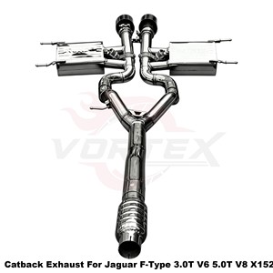 Sistema de Escape Catback con Válvulas Vortex SS304 para Jaguar F-Type 3.0T V6 5.0T V8 X152 2013-2024, Kit de Ajuste Directo para Carreras - Product Image 4