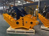 Cisailles hydrauliques professionnelles certifiées RIBETTER pour excavatrices, broyeur rotatif, moteur principal pour excavatrices de 5 à 35 tonnes, garantie 1 an, en bois