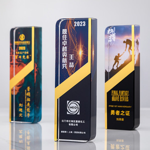 جائزة كريستال مربعة الشكل جديدة ومبتكرة، تمثال تكريم مخصص للموظفين المتميزين، جائزة فاخرة للاجتماع السنوي - Product Image 4