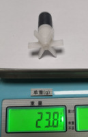 Rotor magnétique en ferrite pour pompe, 2 pôles, 6 pales, aimant L57, Ø ext. 15 mm, L25 mm, axe 3 mm, 40 mm, blanc/noir, vente directe usine chinoise, en gros