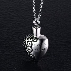 Ciondolo commemorativo a cuore in acciaio inossidabile placcato oro con incastonatura a castone, da <span class=keywords><strong>gioielleria</strong></span> - Product Image 6