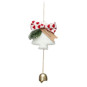 Korean Style Cloth Christmas Ornaments Trendy Christmas Tree Bell Pendants Door Wall Hangings Plush Car Charms Christmas - Product Image 5