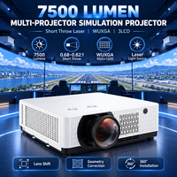 Système de projection de simulation professionnel, projecteur laser 7500 lumens pour simulateur de vol, simulateur de conduite, simulateur de course