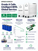 BASENGREEN EU 51.2v 48V 300Ah 628ah Lityum Pil Paketi 32kwh 30kwh Güneş Enerjisi Sistemi 51.2v LiFePO4 Enerji Depolama Pili
