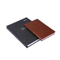 Carnet d'agenda personnalisé OEM avec couverture en cuir PU, usine d'impression de carnets