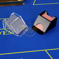 Plateau de rejet automatique de cartes à jouer en acrylique transparent YH pour casino, distributeur de 13 cartes YHSHOE-13