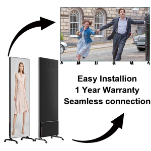 Écran LED autoportant <span class=keywords><strong>en</strong></span> aluminium pour affichage dynamique, vente directe usine, modèles P1.25, P1.53, P1.86, P2.5, idéal pour centres commerciaux - Product Image 2