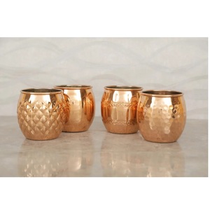 Indian Supplier Handmade Copper Mug with Durable Lining, Ideal for Home Kitchen and Outdoor Use Available At Best Market Price - Product Image 1