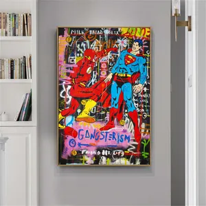 Großhandel 80 film poster-Kinderzimmer Graffiti Kunst Malerei Poster und Drucke Leinwand Wandbilder benutzer definierte Filmplakat Druck rahmen