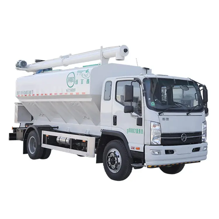 Dongfeng 4x2 142 말 힘 14CBM 대량 급식 수송 트럭 곡물 트럭