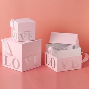 Caja de Regalo de Joyería con Diseño Romántico y Estampado de Amor, Personalizada, al por Mayor, con Asa - Product Image 3