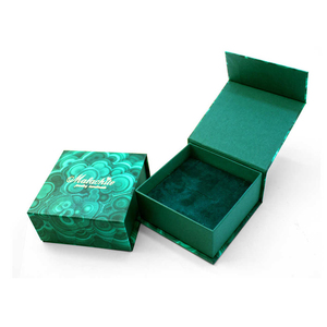 Free Sample Large Green <b>Gift</b> <b>Box</b> Eco-Friendly Changeable Ribbon Recycled Materials Glossy Lamination Embossing Folding Packaging - Product Image 6