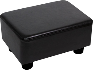 Modern European Design Foldable Faux Leather for Villa Camping Bedroom Classic Black Foot <b>Stool</b> for Living Room - Product Image 1