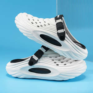 Nouvelles pantoufles directes respirantes et confortables, sabots décontractés antidérapants en mousse de récupération pour hommes, vente en gros d'usine - Product Image 5