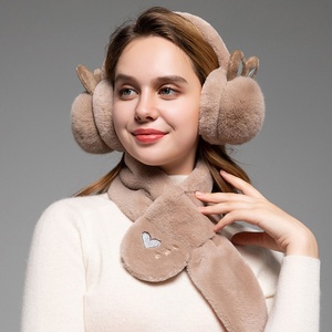 Orejeras de Invierno con Orejas de Conejo, Suaves y de Felpa, con Peluche Sintético, Protección Contra el Frío para Mujeres y Niñas - Product Image 1