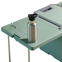 Ensemble pique-nique complet : glacière isotherme de 32 L avec table, chaises et roues
