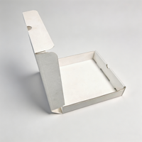 Boîte à pizza jetable en carton blanc pliable et robuste SP3245, prête pour l'impression de marque, pour la restauration rapide