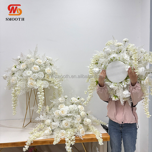 Centro de Mesa de Flores Artificiales Blancas para Boda, Venta al Por Mayor de Fábrica, con Flores de Glicinia - Product Image 3