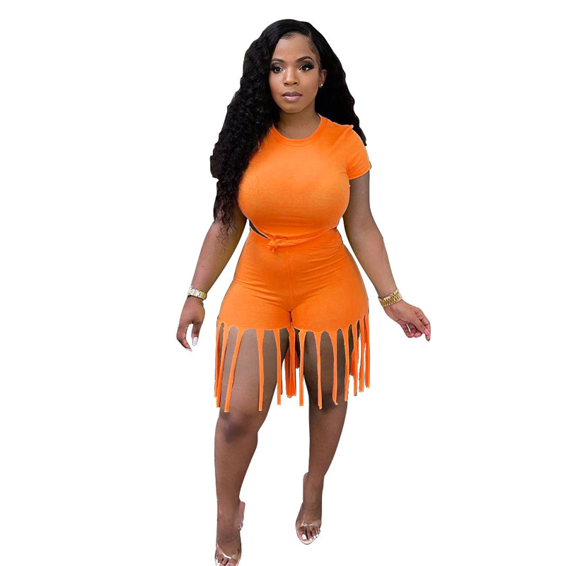 Elegant two pieces short women casual suits for ladies