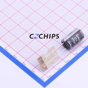 Condensateur électrolytique en aluminium à montage traversant NXB25V470M10*16 5.0TP, D10xL16mm 470uF 20% 25V 1.43A-100kHz - Product Image 1