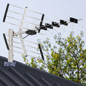 Antena de TV HD para Exteriores con Certificación CE y RoHS, Antena de Alta Ganancia, Largo Alcance, de Plástico y Aluminio, Antena de TV Digital - Product Image 1