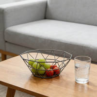Panier à fruits en métal pour cuisine, organiseur de comptoir, panier de rangement respirant pour aliments et légumes, support de rangement