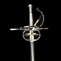 Étiquette de chevalier européen non coupée Cérémonie de levée du drapeau Commande Swift Sword Film Cold Weapon Western Metal Long Sword
