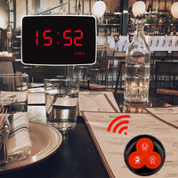 Téléavertisseurs Restaurant Montre-bracelet sans fil téléavertisseur Bouton d'appel Buzzer Montre Beeper Service Récepteur Serveur Système d'appel