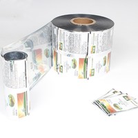 Emballage en plastique imprimé sur mesure, film d'emballage alimentaire en aluminium, film plastique laminé, sachet d'emballage, rouleau de film pour en-cas