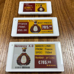 Nueva llegada, etiqueta electrónica de 2.4GHz con Bluetooth, pantalla de tinta electrónica de 3.7 pulgadas, etiquetas digitales de precio ESL, etiqueta electrónica para estantes. - Product Image 1