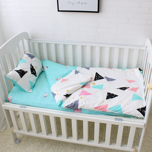 De 100% de algodón orgánico de bambú super suave cuna de bebé 3 piezas cuna babi juegos de ropa de cama para niños niñas - Product Image 3