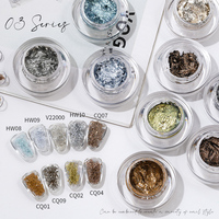 Usine En Gros Nail Décoration Crème poudre Aurora caméléon pigment peinture Poudre liquide chrome poudre pour ongles