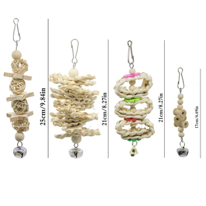 ของเล่นนกแก้วไม้ ชิงช้า ที่นั่งแขวน ที่นอน ที่ปีนป่าย บันไดปีน ของเล่นในกรงสำหรับนก - Product Image 3