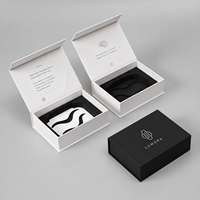 Boîte cadeau magnétique à rabat personnalisée avec logo, emballage rigide en carton de luxe avec insert en mousse sur mesure