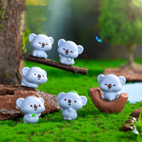 Nouvelles décorations micro-paysagères en forme de koala réaliste et mignonnes, accessoires de jardin suspendus en résine à motifs pour Thanksgiving