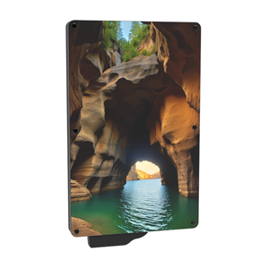 Tarjetero Metálico Personalizado, Plegable, de Aleación de Aluminio, Técnica de Troquelado, Bloqueo RFID, Tarjetero de Moda, Tarjetero de Crédito 6 - Product Image 6