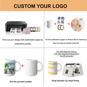 Taza <span class=keywords><strong>de</strong></span> Café <span class=keywords><strong>de</strong></span> Cerámica <span class=keywords><strong>de</strong></span> 350 ml (11 oz) con Logotipo Personalizado, <span class=keywords><strong>Diseño</strong></span> Moderno con Asa Interior del Mismo Color para el Regreso a Clases, Producto <span class=keywords><strong>de</strong></span> Sublimación - Product Image 4
