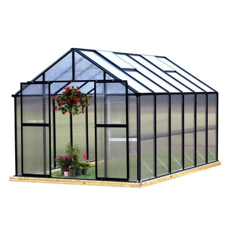 Hersteller Verkauf Kommerzielle Aluminium legierung Modern Outdoor Modular Green House Kit PC-Blatt Kleines Polycarbonat Gewächshaus