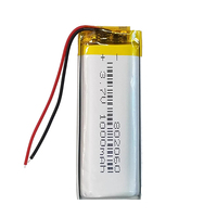 Batterie polymère au lithium 802060 3,7 V 1000 mAh pour mini haut-parleur, tablette pour enfants, projecteur portable avec protection PCB 802530 802535