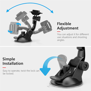 YEAH <span class=keywords><strong>Go</strong></span> <span class=keywords><strong>Pro</strong></span> 11 10 accessoires téléphone portable support de voiture verre <span class=keywords><strong>ventouse</strong></span> pour Gopro Hero Max Insta360 X3 X2 SJCAM DJI OSMO - Product Image 2