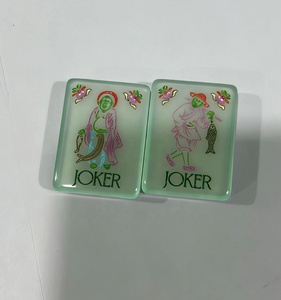 Fichas de Mahjong de Acrílico Personalizadas de Lujo, Diseño Floral con Esmalte Blanco, para 4 Jugadores, Entretenimiento de Mesa - Product Image 6