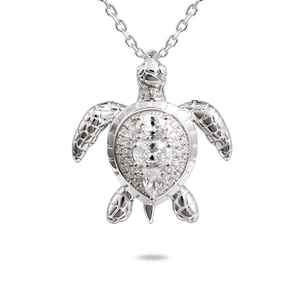 Joyería fina de plata esterlina <span class=keywords><strong>Honu</strong></span> Baby & Mother Sea Turtle colgantes 925 Plata joyería al por mayor - Product Image 4